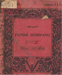 Image of Hikajat Pandji Semirang E-Book