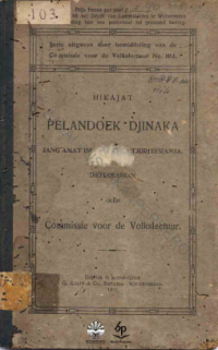Image of Hikajat Pelandoek Djinaka E-Book